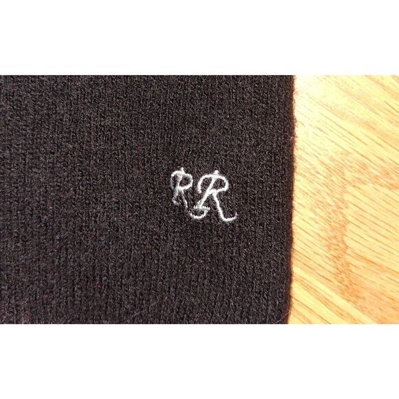 Vintage Wool Sweater J McInerney Ltd Scotland Gray Blue Red Black Color Block Sz - Picture 8 of 8